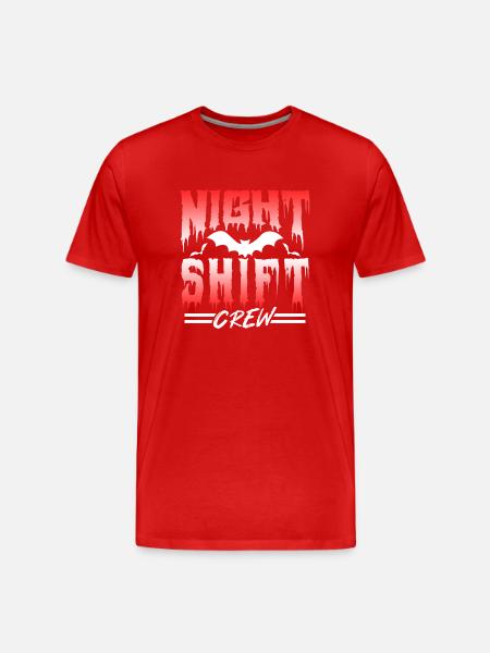 Team Night Shift Colleague Night Shift Work - Men's Premium Organic T-Shirt - red