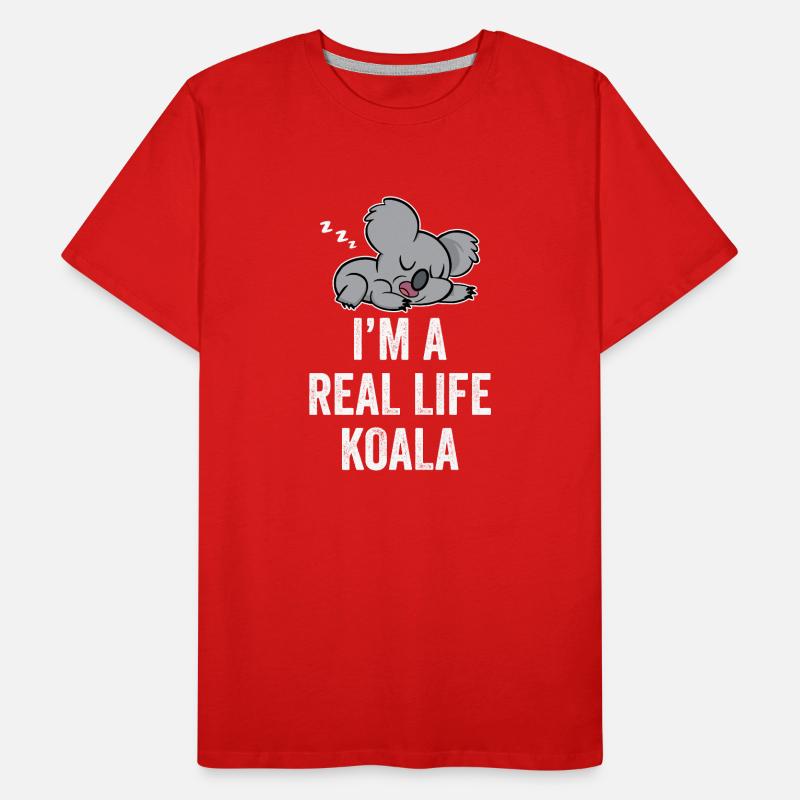 Ich Bin Ein Echter Koala Süß Tier Koalas Koalabär Männer Premium Bio T-Shirt