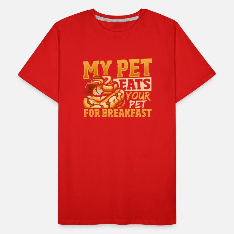 Banana Ball Python Design Für Einen Königlichen Männer Premium Bio T-Shirt