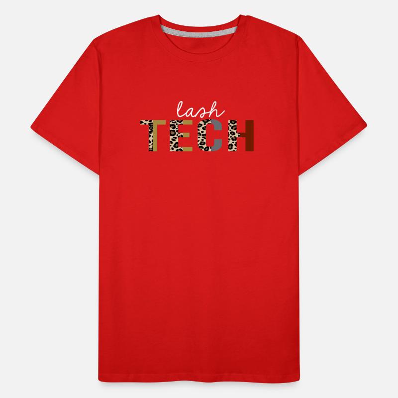 Lash tech Leopard Print Funny Gift Men's Premium Organic T-Shirt