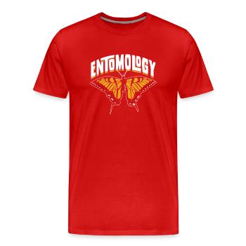 Entomologie Profession Entomologiste Equipe Insectes - T-shirt bio Premium Homme - rouge - Devant - Damien (186cm)
