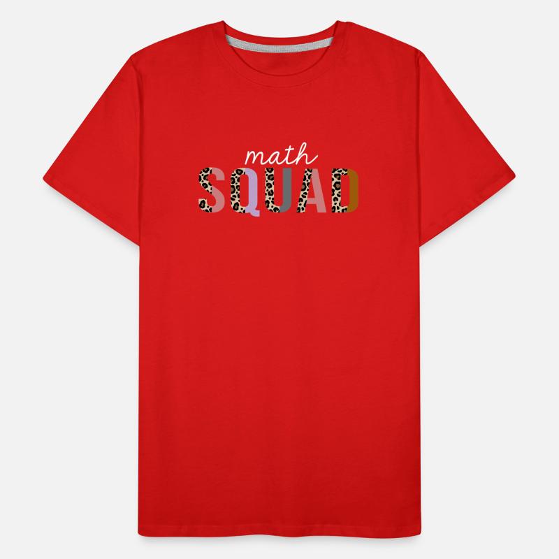 Math Squad Leopard Print Lustiges Geschenk Männer Premium Bio T-Shirt