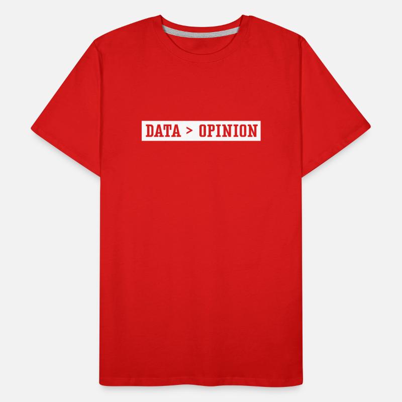 Data > Opinion Code Coding Coder Programmierer Männer Premium Bio T-Shirt