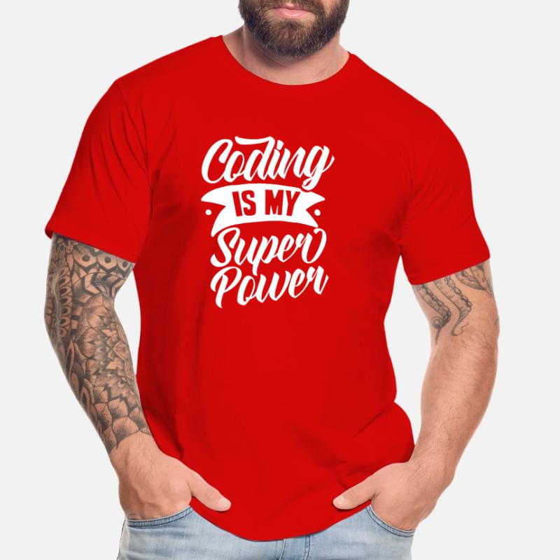 Coding Ist Meine Superkraft Coder Programmierer Männer Premium Bio T-Shirt