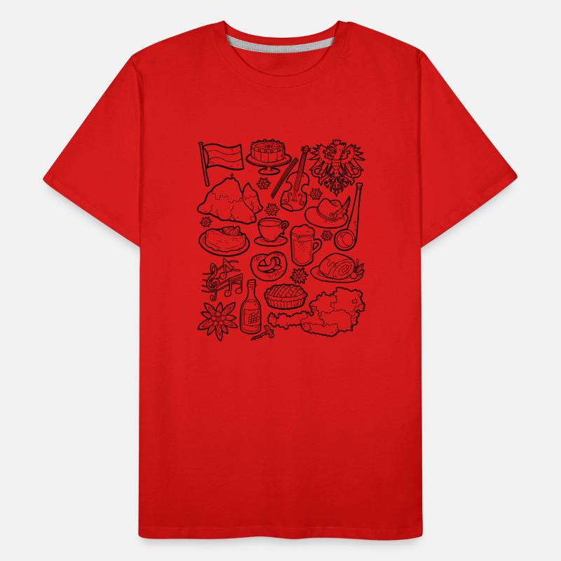 Austria Maglietta ecologica premium da uomo