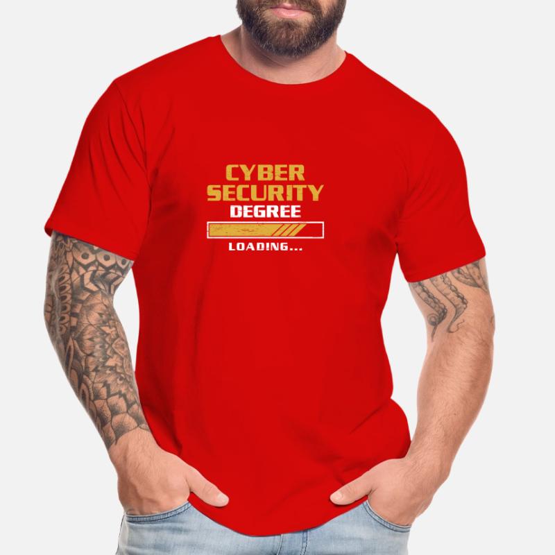 Hacking Cybersecurity Degree Loading Hacker Men's Premium Organic T-Shirt