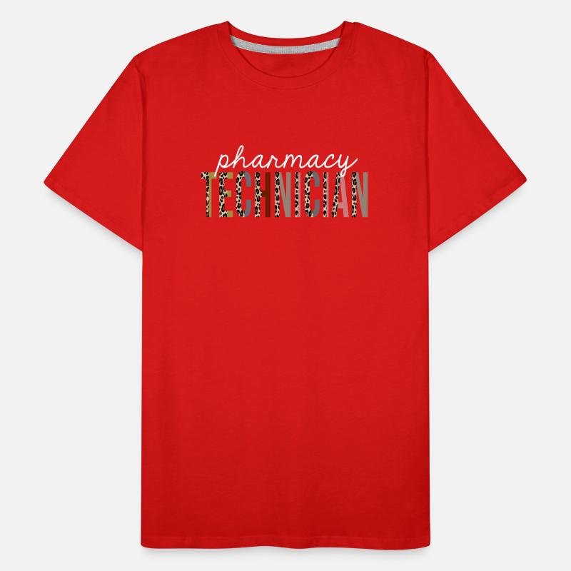 Apotheke Techniker Leopard Print lustiges Geschenk Männer Premium Bio T-Shirt