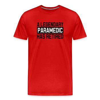 Paragliding Gleitschirmflieger Fallschirm Para - Männer Premium Bio T-Shirt - Rot - Vorne - Damien (186cm)