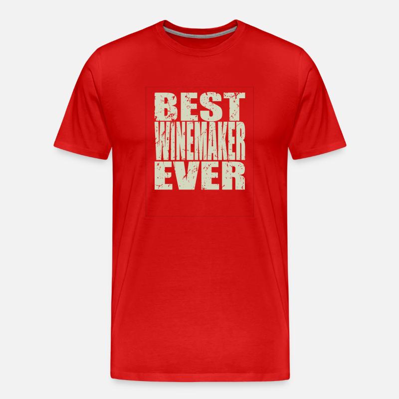 Best Winzer ever Winzer Geschenk - Männer Premium Bio T-Shirt - Rot