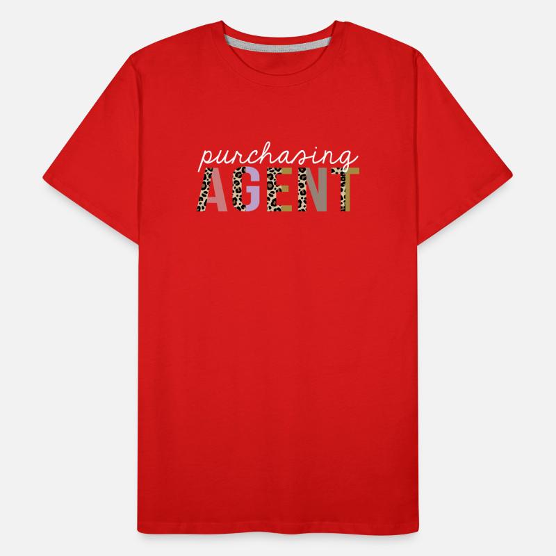 Purchasing Agent Leopard Print Funny Gift Men's Premium Organic T-Shirt