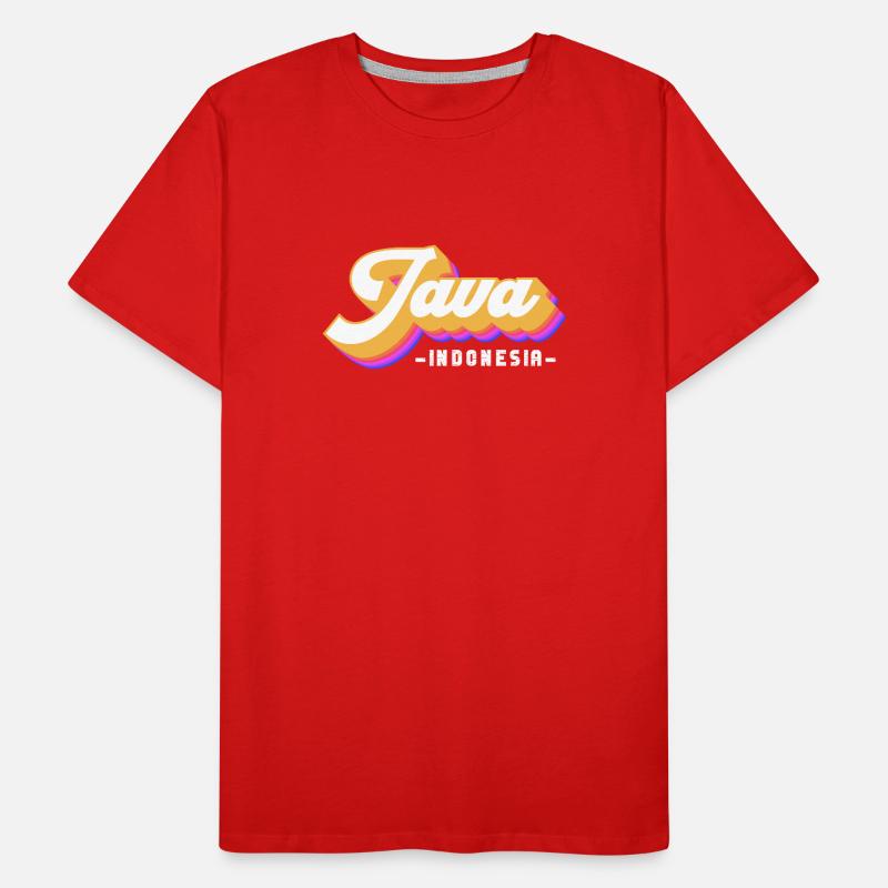 Vintage Holiday Trip Indonésie Java T-shirt bio Premium Homme