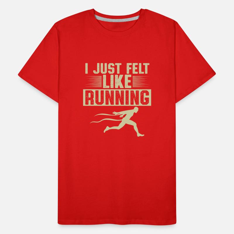 slogan de course T-shirt bio Premium Homme