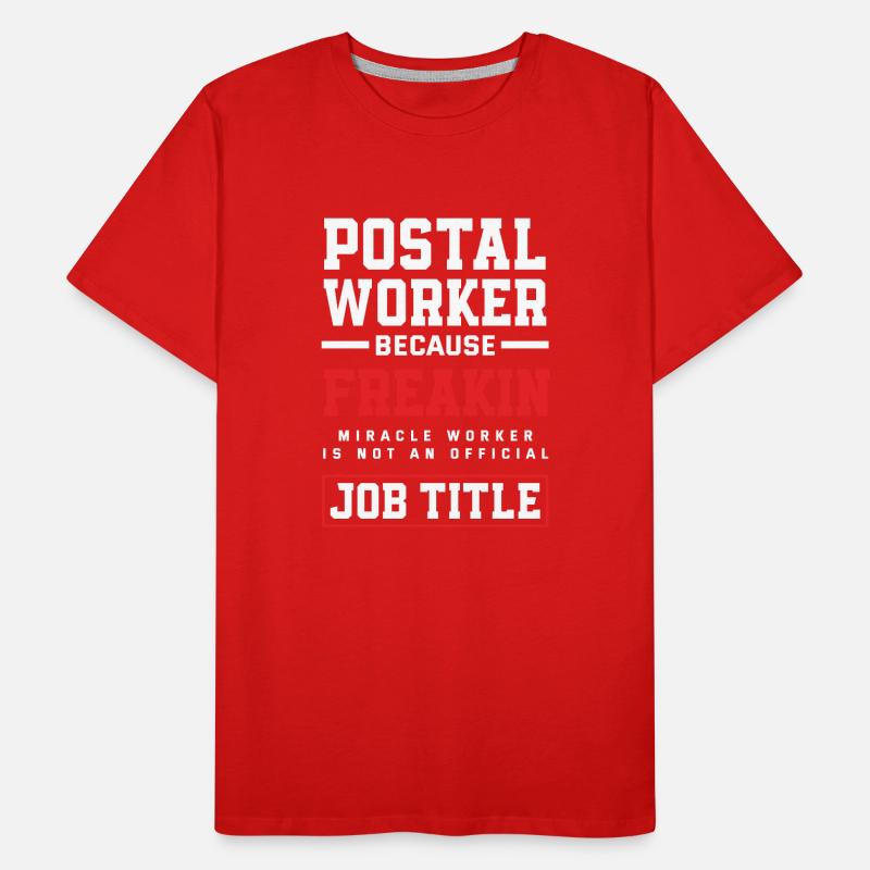 Emploi de commis de poste T-shirt bio Premium Homme