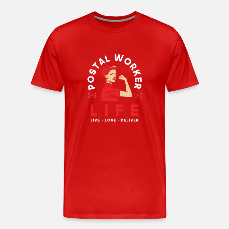 Commis de poste Mme Profession - T-shirt bio Premium Homme - rouge