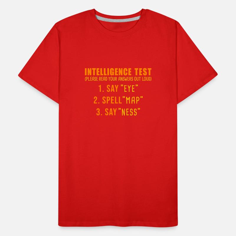 Intelligence Test Männer Premium Bio T-Shirt