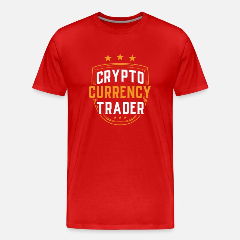 Kryptowährungs Händler Krypto Crypto Trader - Männer Premium Bio T-Shirt - Rot