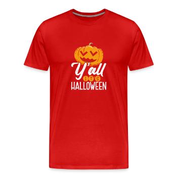 Yeah es ist Halloween - T-shirt bio Premium Homme - rouge - Devant - Damien (186cm)