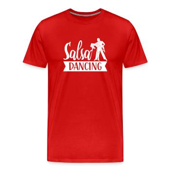 Salsa Tanzen Hobby Tanz Tänzer - Männer Premium Bio T-Shirt - Rot - Vorne - Damien (186cm)