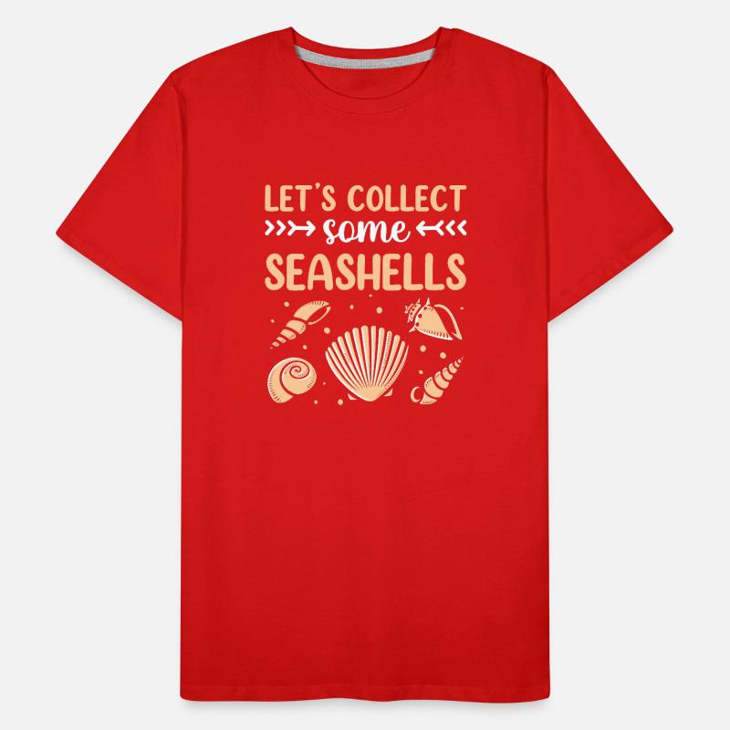Let's Collect Shells Shell Collector Shell Men's Premium Organic T-Shirt