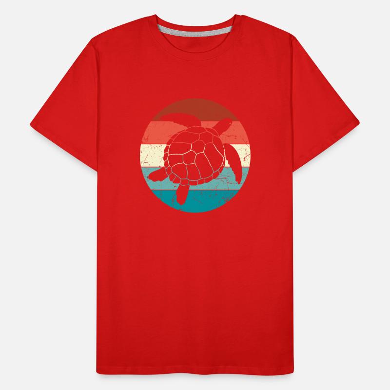 Retro Turtle Men's Premium Organic T-Shirt