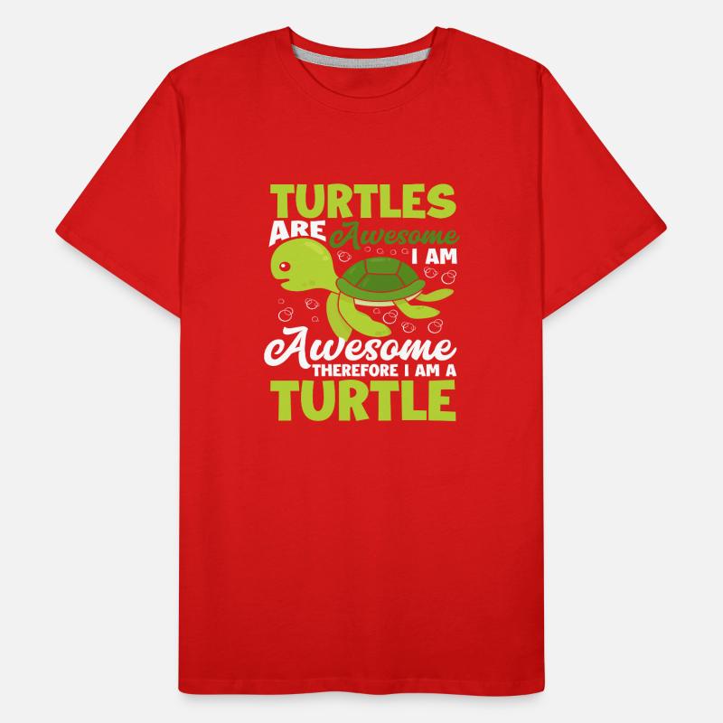 Turtle Funny Turtle Saying Men's Premium Organic T-Shirt