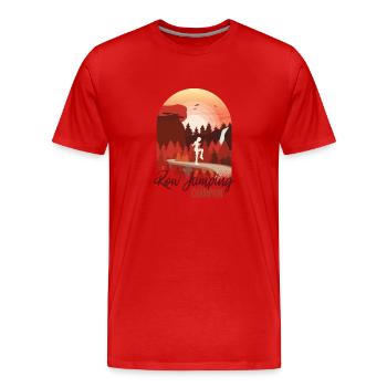 Champion de saut à la corde - T-shirt bio Premium Homme - rouge - Devant - Damien (186cm)