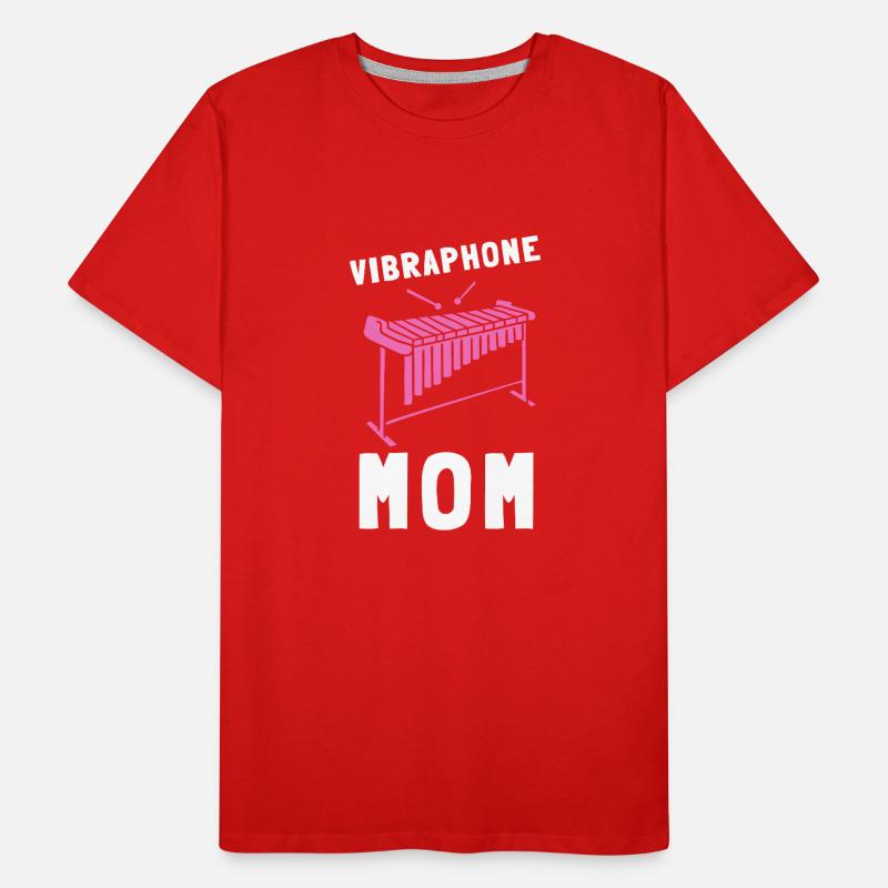 Vibraphone Mom Marimba Ninja And Mallet Männer Premium Bio T-Shirt
