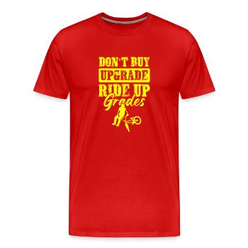 bmx rider - Men's Premium Organic T-Shirt - red - Front - Damien (186cm)