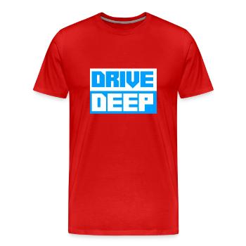 Voiture tuning abaissée - T-shirt bio Premium Homme - rouge - Devant - Damien (186cm)