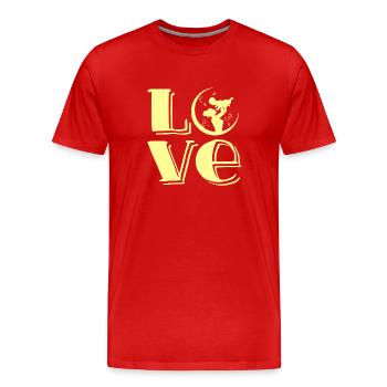 dear baby - Men's Premium Organic T-Shirt - red - Front - Damien (186cm)