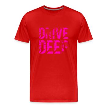 Voiture tuning abaissée - T-shirt bio Premium Homme - rouge - Devant - Damien (186cm)