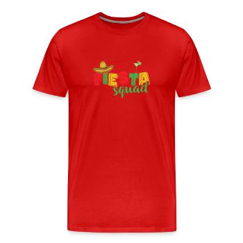 Fiesta Squad Holiday Mexico America - Men's Premium Organic T-Shirt - red - Front - Damien (186cm)