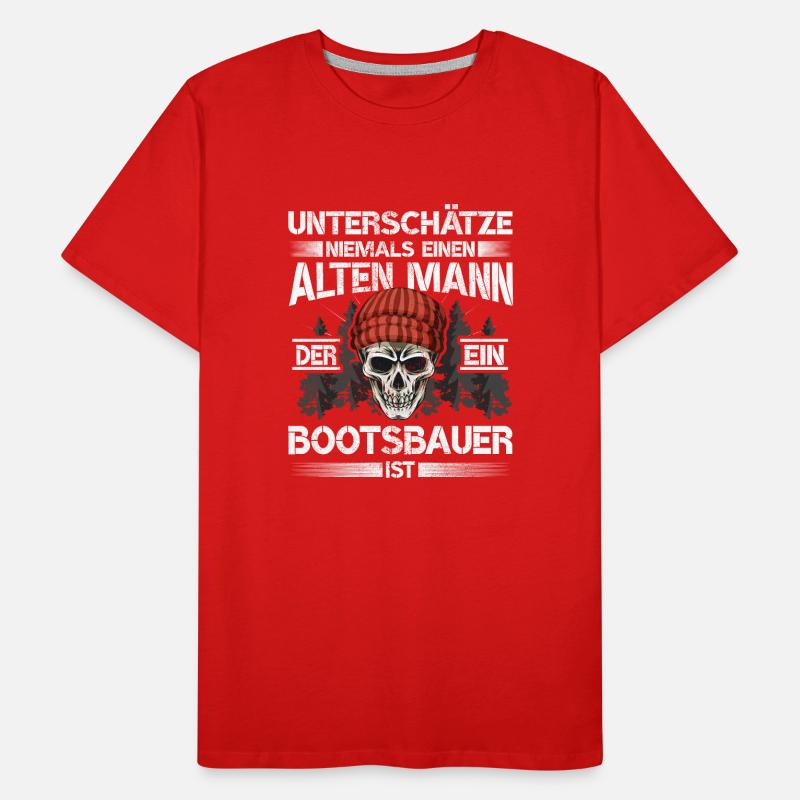Bootsbauer Schiffsbauer Männer Premium Bio T-Shirt