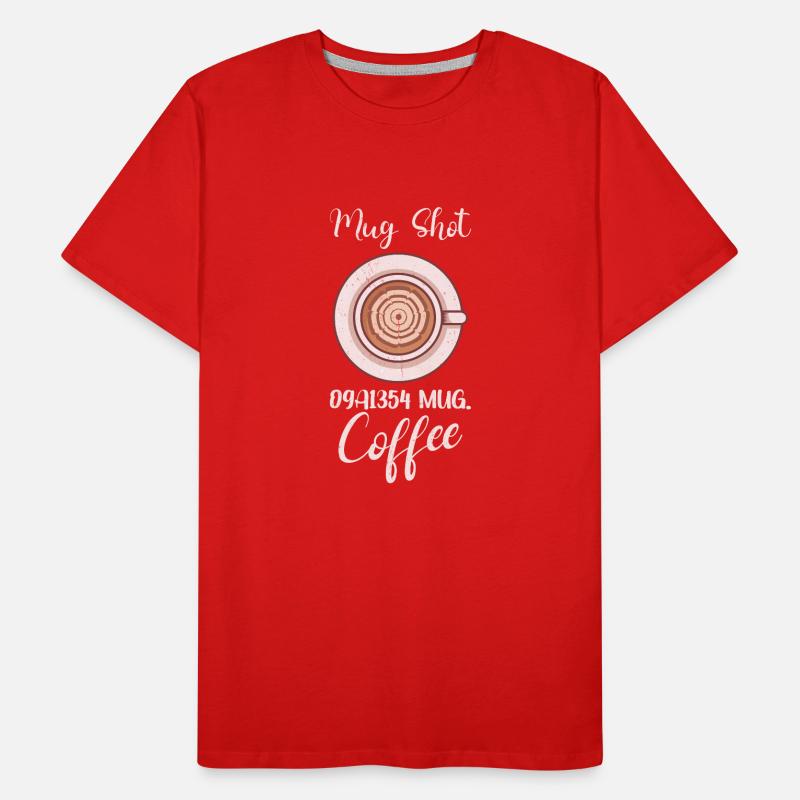 Coffee Lover Caffeine Molecule Java Latte Espresso Männer Premium Bio T-Shirt