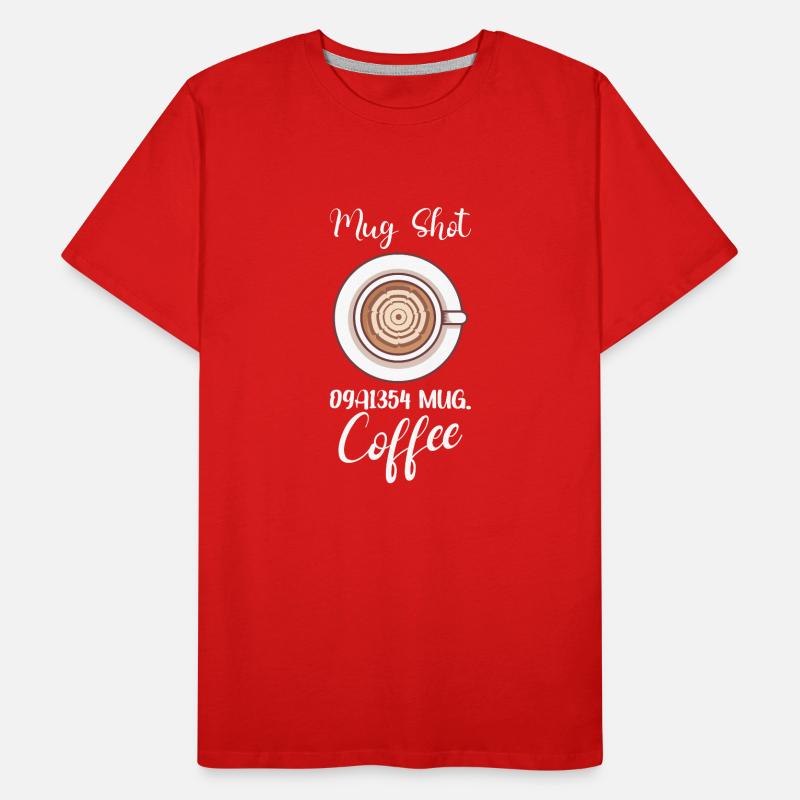 Coffee Lover Caffeine Molecule Java Latte Espresso Men's Premium Organic T-Shirt