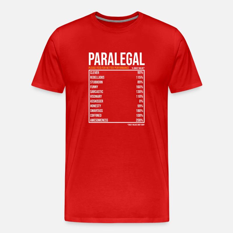Rechtsanwaltsfachangestellte - Männer Premium Bio T-Shirt - Rot