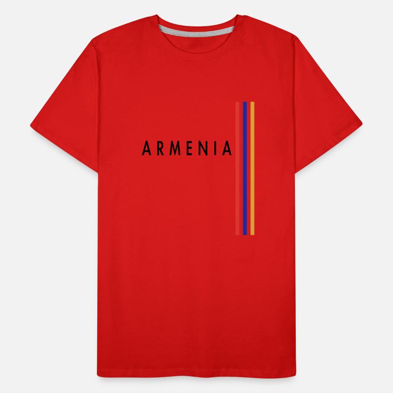 Drapeau de l’Arménie Drapeau cadeau Drapeau T-shirt bio Premium Homme