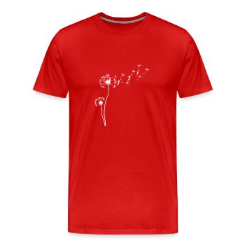 pissenlit - T-shirt bio Premium Homme - rouge - Devant - Damien (186cm)