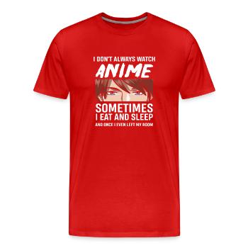 Anime - Men's Premium Organic T-Shirt - red - Front - Damien (186cm)
