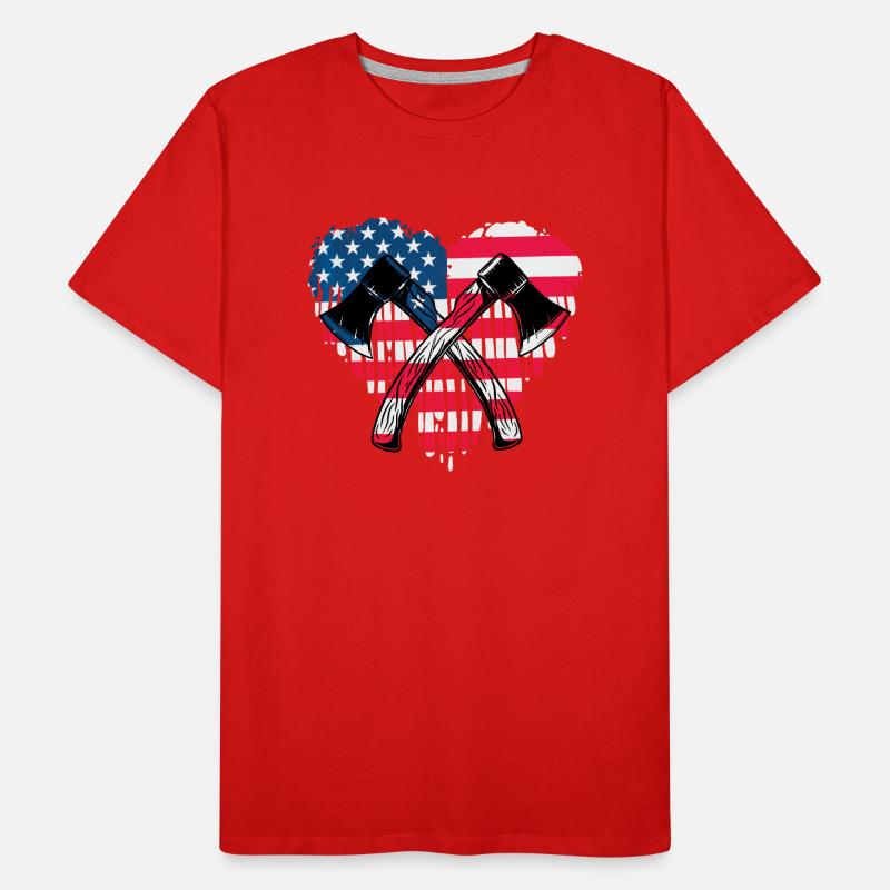 Axe throwing Men's Premium Organic T-Shirt