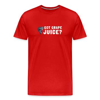 Organic Grape Juice Bottles - Männer Premium Bio T-Shirt - Rot - Vorne - Damien (186cm)