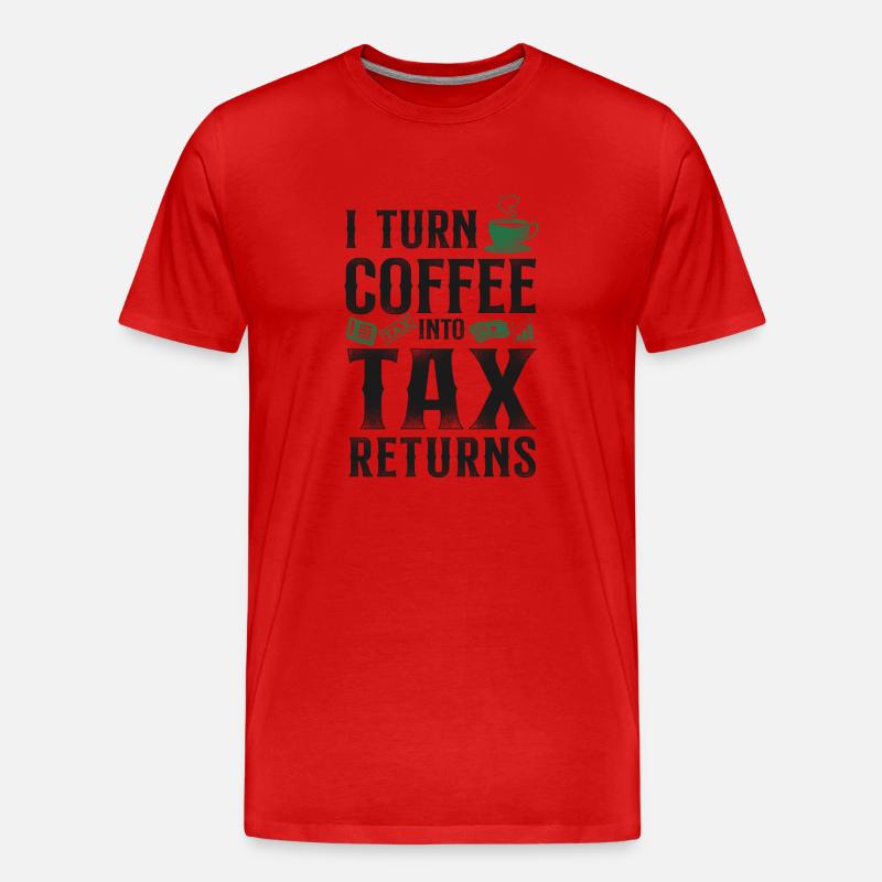 Comptable Comptable Comptable Comptabilité - T-shirt bio Premium Homme - rouge