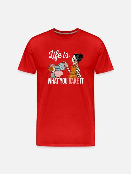 Baking Baker Baker Bakery Confectionery Cake - Men's Premium Organic T-Shirt - red