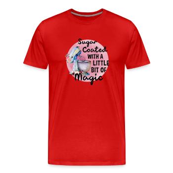 Boulangerie Baker Boulangerie Boulangerie Gâteau de confiserie - T-shirt bio Premium Homme - rouge - Devant - Damien (186cm)