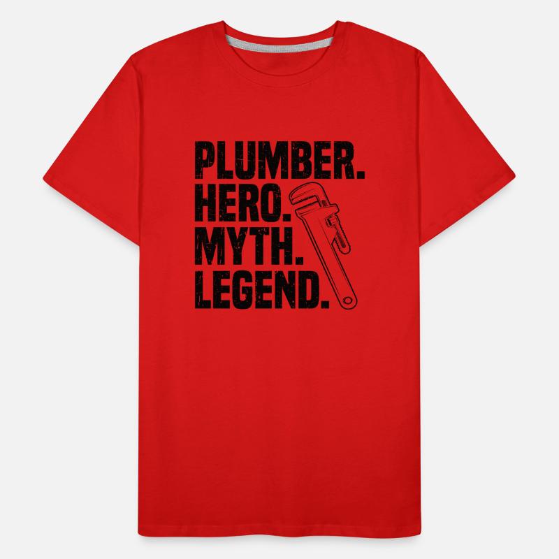 Heating engineer gift system mechanic plumber Men's Premium Organic T-Shirt