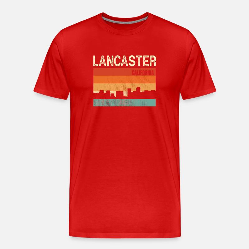 Lancaster - Männer Premium Bio T-Shirt - Rot