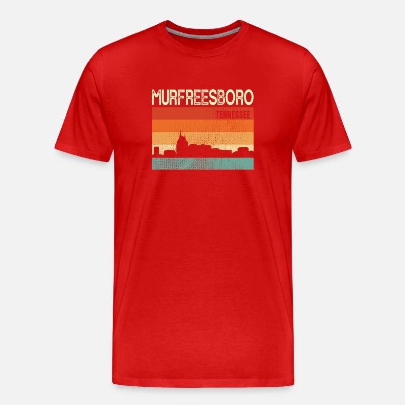 Murfreesboro - Männer Premium Bio T-Shirt - Rot