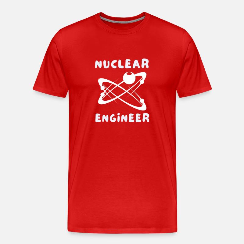 Uranium Fission Nuclear Engineering Theme - Männer Premium Bio T-Shirt - Rot