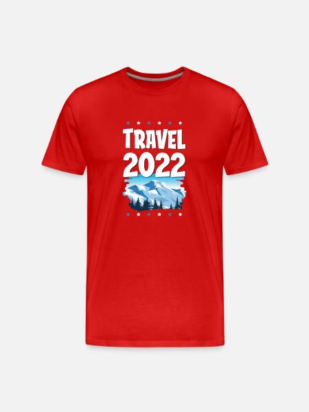 Travel 2022 - Men's Premium Organic T-Shirt - red