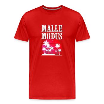 Malle Mode - T-shirt bio Premium Homme - rouge - Devant - Damien (186cm)